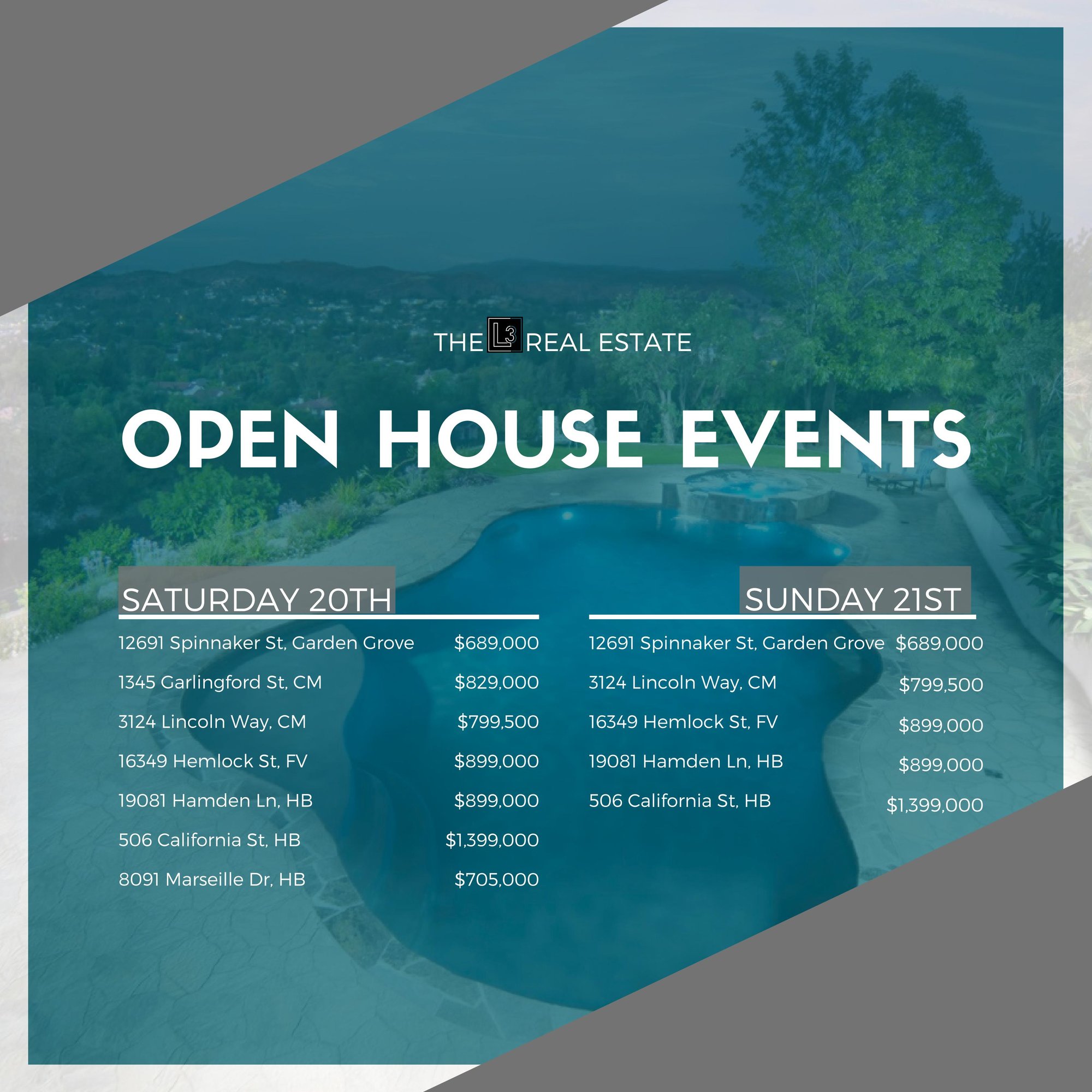 Open House Events 10/20-10/21